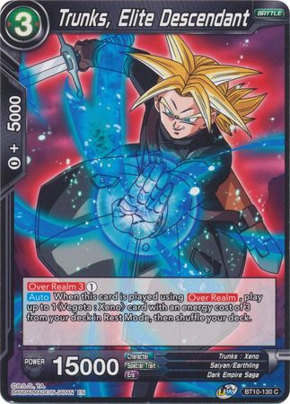 Trunks, Elite Descendant (BT10-130) [Rise of the Unison Warrior 2nd Edition] | Shuffle n Cut Hobbies & Games