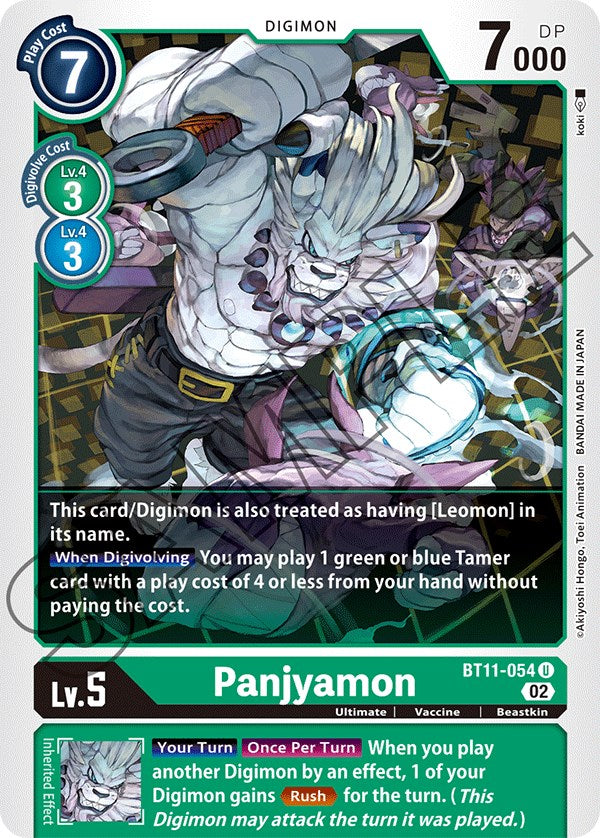 Panjyamon [BT11-054] [Dimensional Phase] | Shuffle n Cut Hobbies & Games