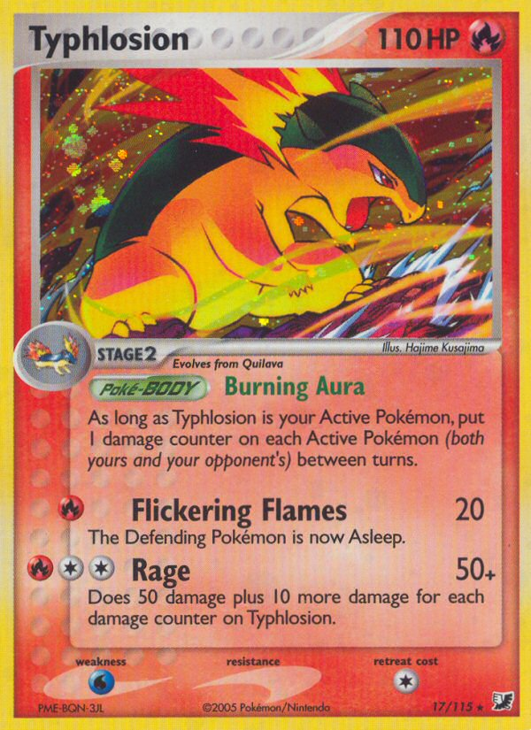 Typhlosion (17/115) [EX: Unseen Forces] | Shuffle n Cut Hobbies & Games