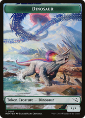 Phyrexian Myr // Dinosaur Double-Sided Token [March of the Machine Tokens] | Shuffle n Cut Hobbies & Games