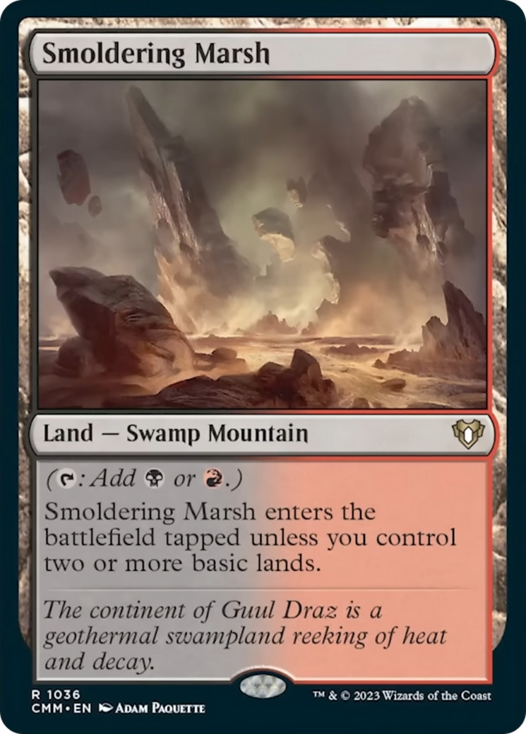 Smoldering Marsh [Commander Masters] | Shuffle n Cut Hobbies & Games