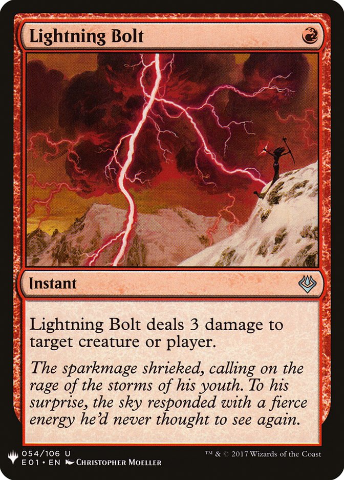 Lightning Bolt [Mystery Booster] | Shuffle n Cut Hobbies & Games