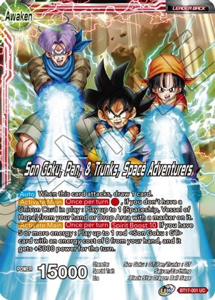 Son Goku // Son Goku, Pan, and Trunks, Space Adventurers (BT17-001) [Ultimate Squad] | Shuffle n Cut Hobbies & Games