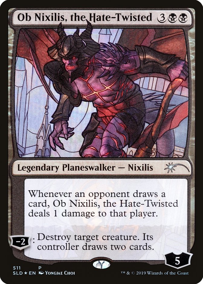 Ob Nixilis, the Hate-Twisted (Stained Glass) [Secret Lair Drop Promos] | Shuffle n Cut Hobbies & Games