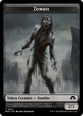 Insect (0043) (Ripple Foil) // Zombie Double-Sided Token [Modern Horizons 3 Tokens] | Shuffle n Cut Hobbies & Games