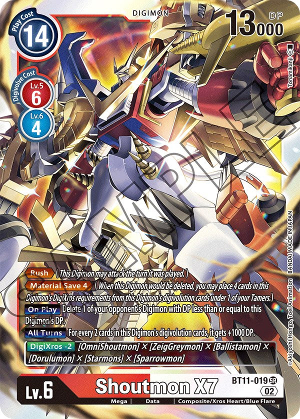 Shoutmon X7 [BT11-019] [Dimensional Phase] | Shuffle n Cut Hobbies & Games