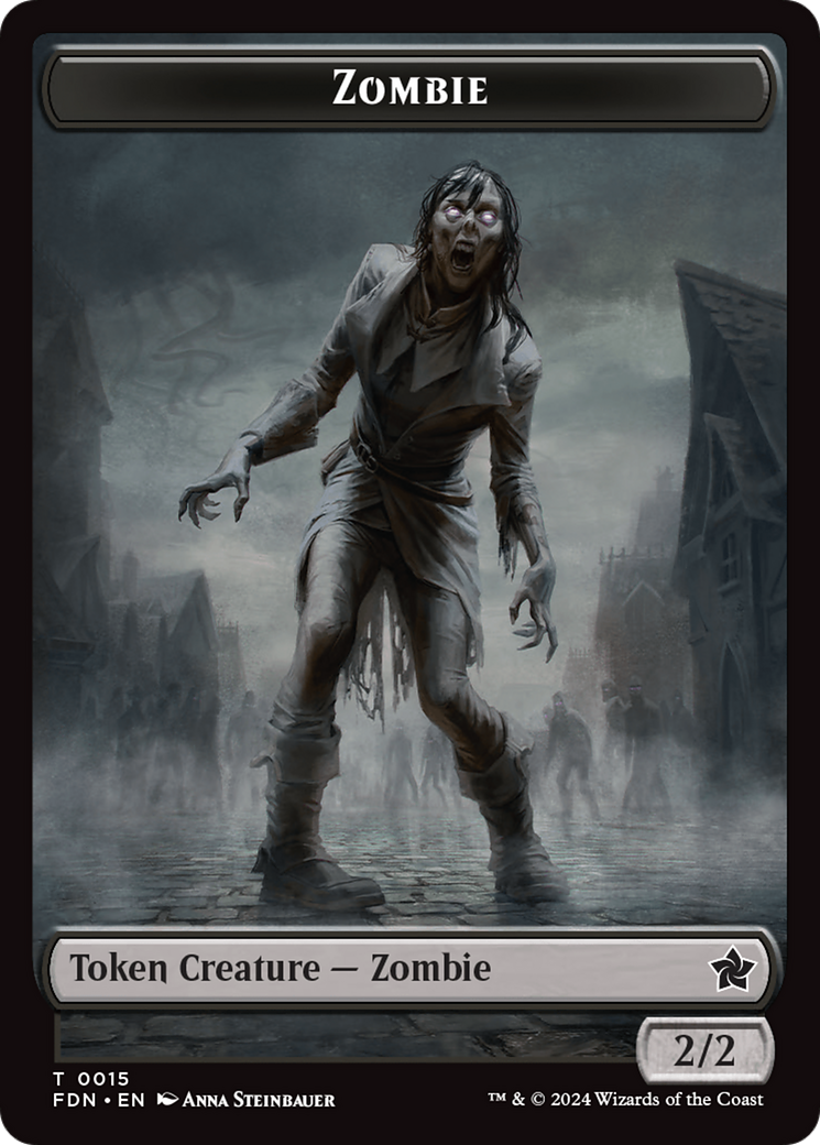 Rat (0014) // Zombie Double-Sided Token [Foundations Tokens] | Shuffle n Cut Hobbies & Games