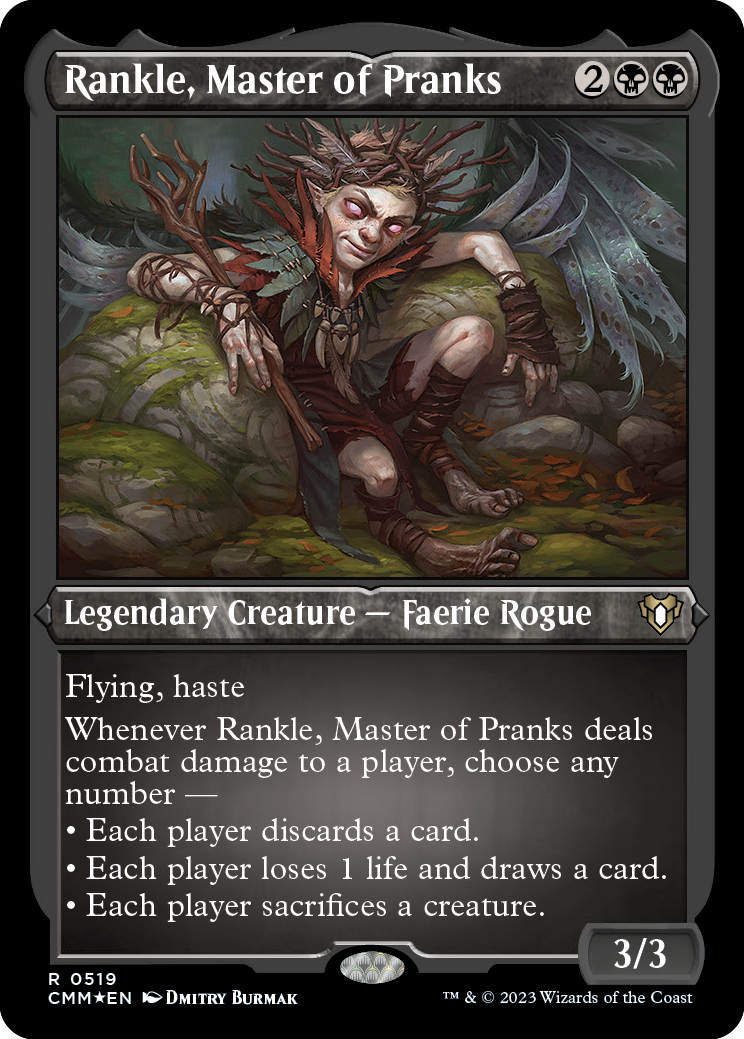 Rankle, Master of Pranks (Foil Etched) [Commander Masters] | Shuffle n Cut Hobbies & Games