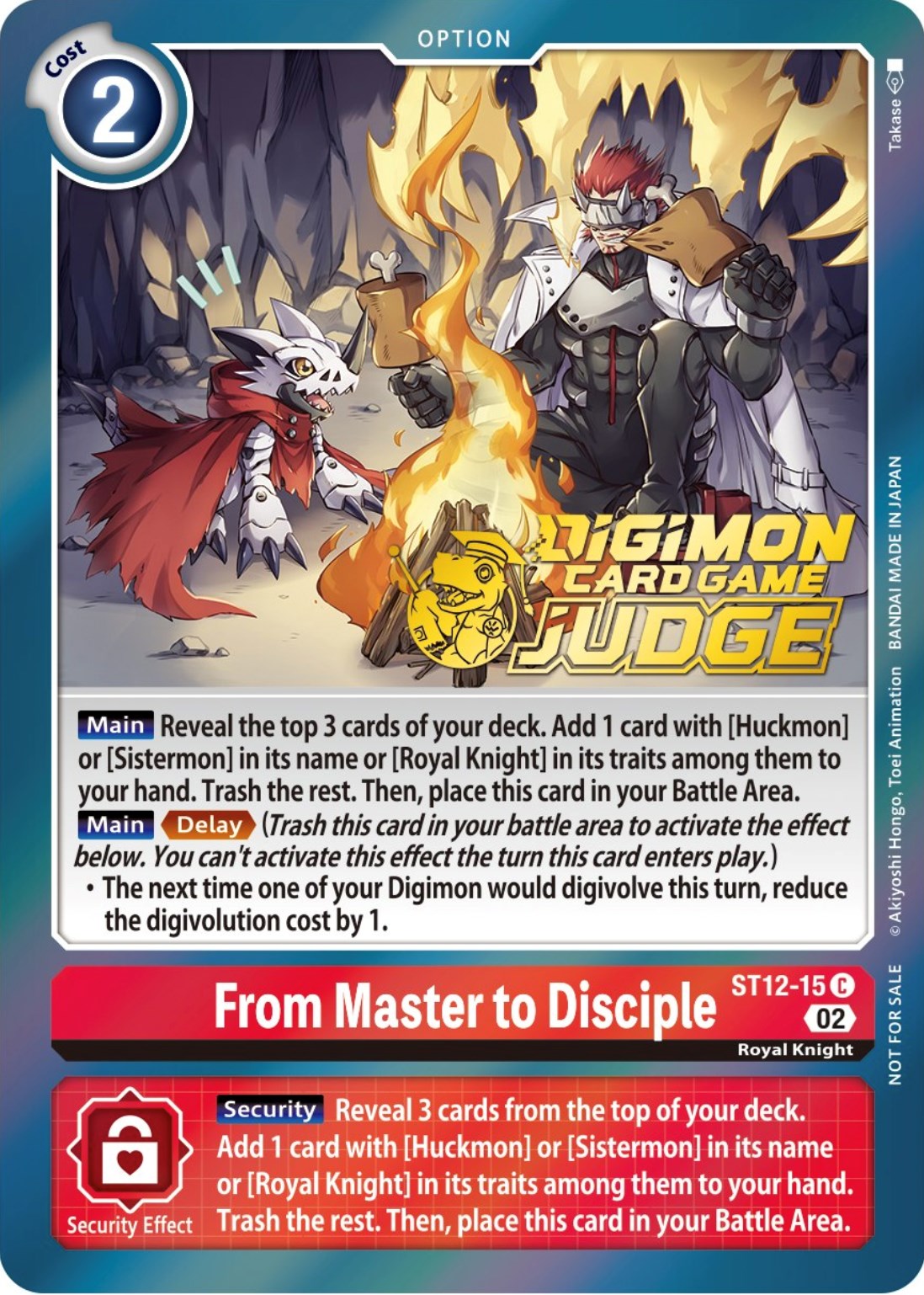 From Master to Disciple [ST12-15] (Judge Pack 3) [Starter Deck: Jesmon Promos] | Shuffle n Cut Hobbies & Games