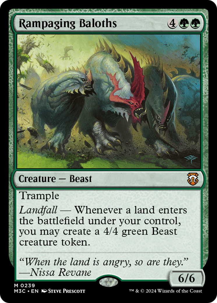 Rampaging Baloths (Ripple Foil) [Modern Horizons 3 Commander] | Shuffle n Cut Hobbies & Games