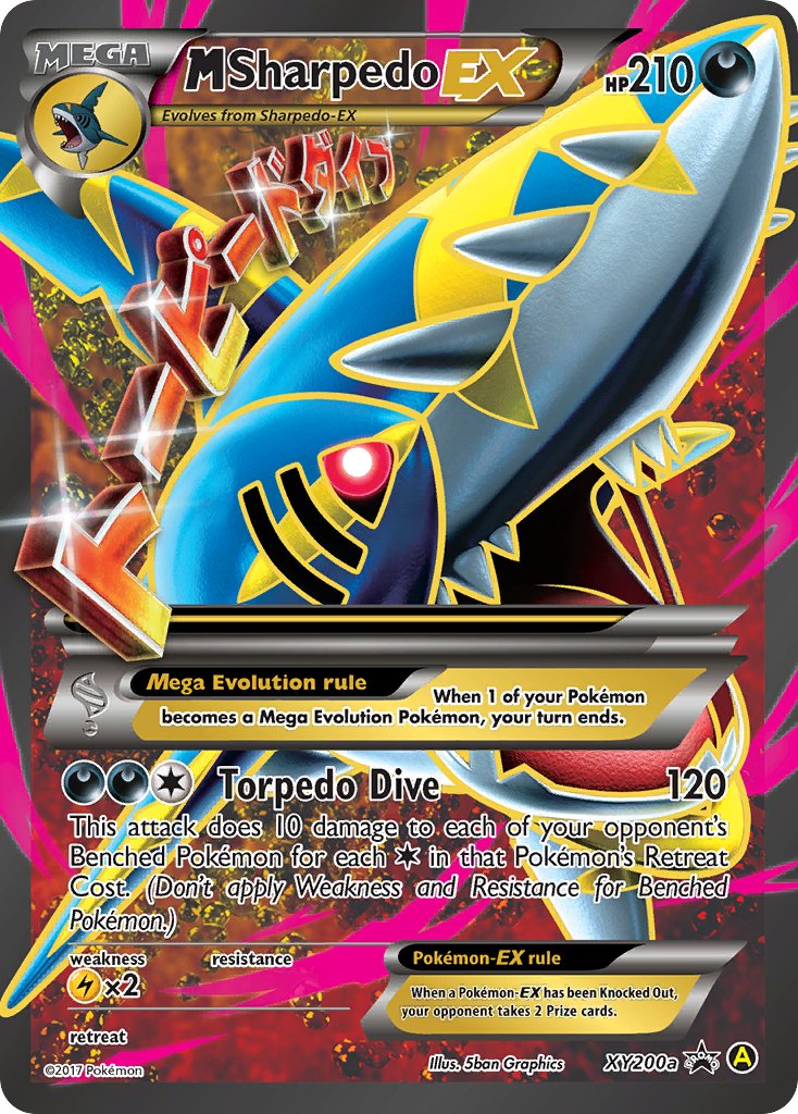 M Sharpedo EX (XY200a) [Alternate Art Promos] | Shuffle n Cut Hobbies & Games