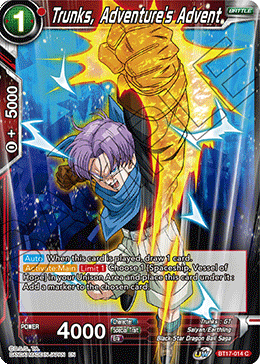 Trunks, Adventure's Advent (BT17-014) [Ultimate Squad] | Shuffle n Cut Hobbies & Games