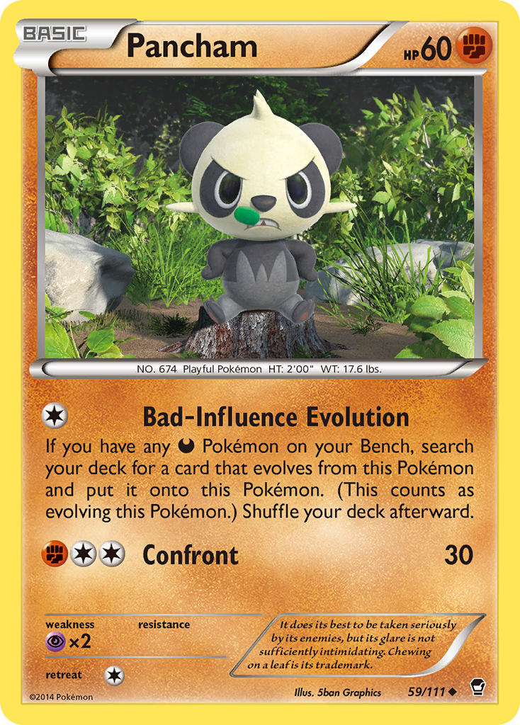 Pancham (59/111) [XY: Furious Fists] | Shuffle n Cut Hobbies & Games