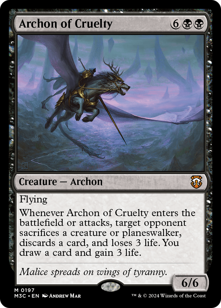 Archon of Cruelty [Modern Horizons 3 Commander] | Shuffle n Cut Hobbies & Games