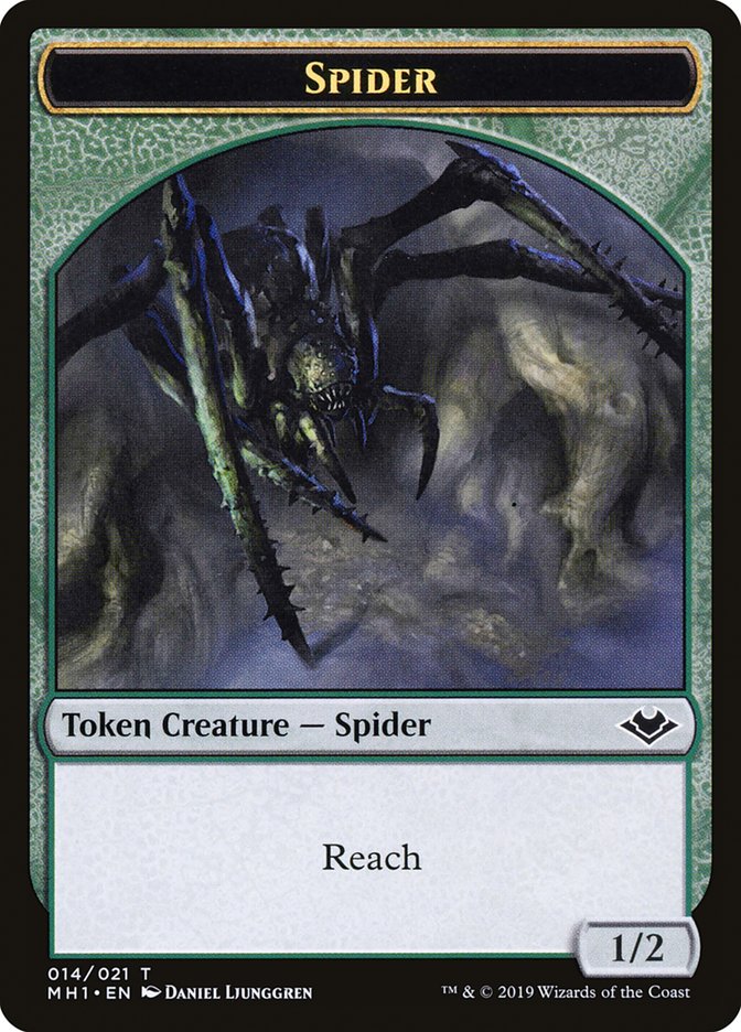 Illusion (005) // Spider (014) Double-Sided Token [Modern Horizons Tokens] | Shuffle n Cut Hobbies & Games