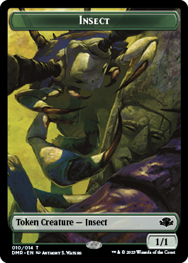 Insect // Construct Double-Sided Token [Dominaria Remastered Tokens] | Shuffle n Cut Hobbies & Games