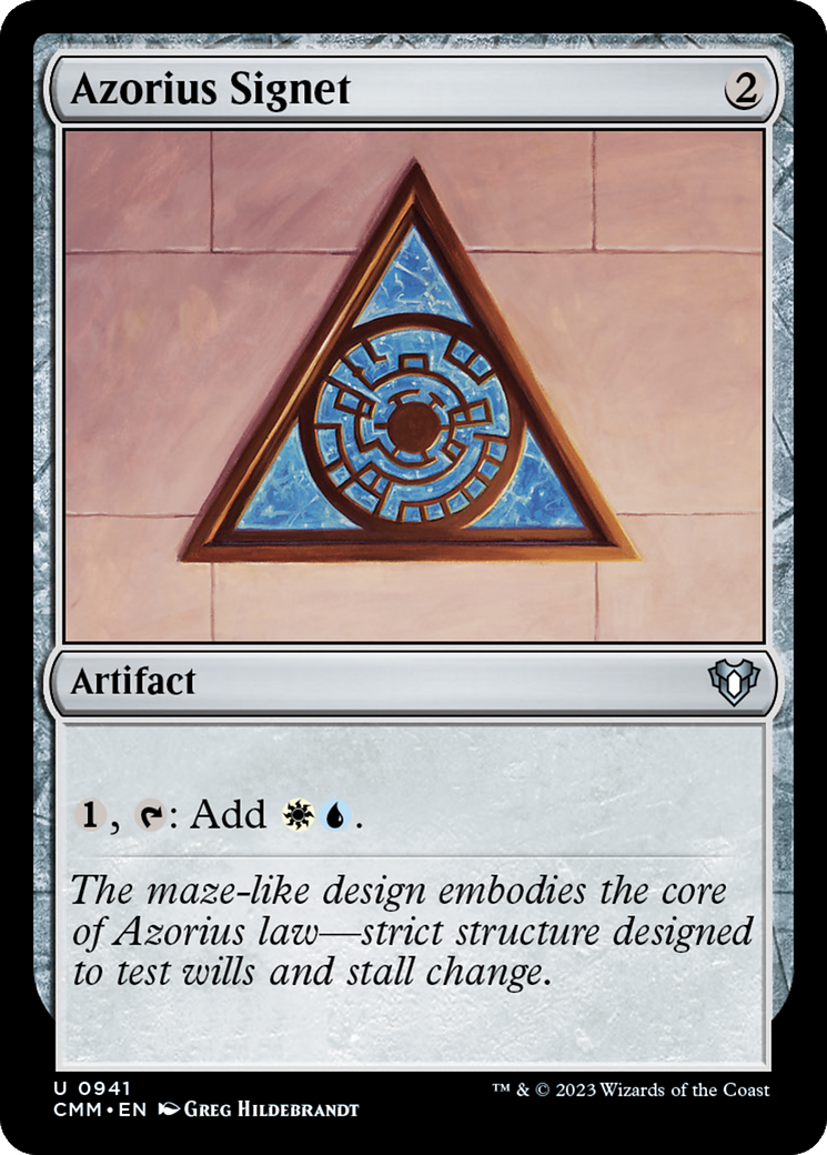 Azorius Signet [Commander Masters] | Shuffle n Cut Hobbies & Games