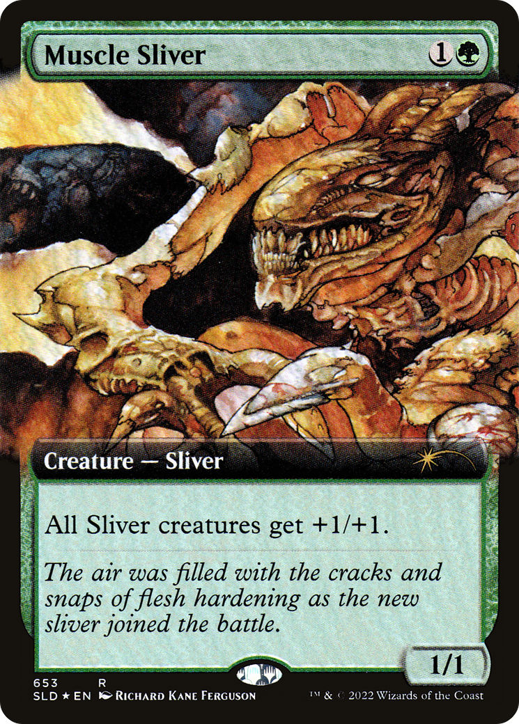 Muscle Sliver (Extended Art) [Secret Lair Drop Promos] | Shuffle n Cut Hobbies & Games