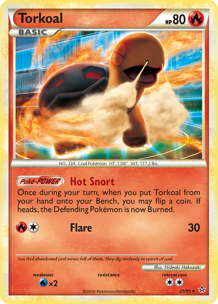 Torkoal (25/95) [HeartGold & SoulSilver: Unleashed] | Shuffle n Cut Hobbies & Games