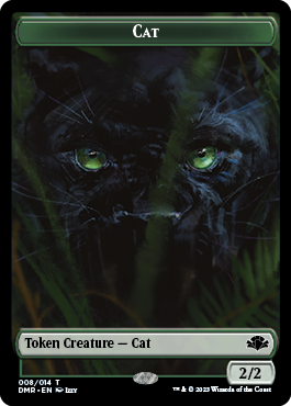 Insect // Cat (008) Double-Sided Token [Dominaria Remastered Tokens] | Shuffle n Cut Hobbies & Games