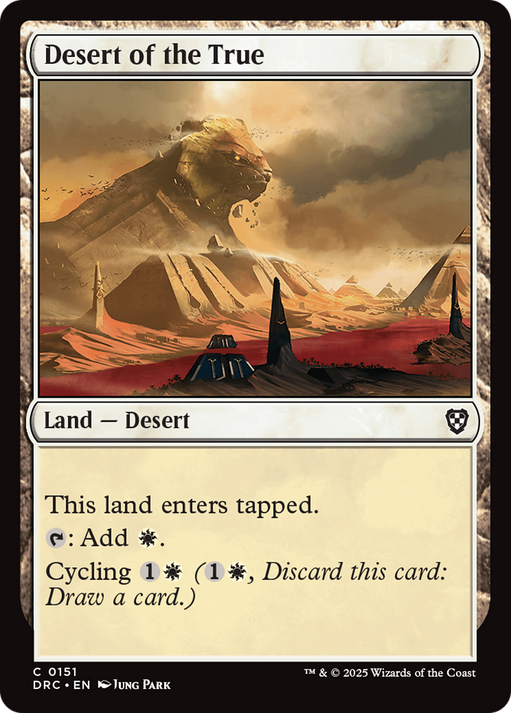 Desert of the True [Aetherdrift Commander] | Shuffle n Cut Hobbies & Games