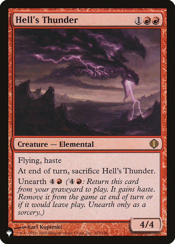 Hell's Thunder [The List] | Shuffle n Cut Hobbies & Games