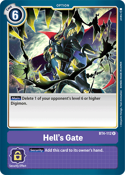 Hell's Gate [BT4-112] [Great Legend] | Shuffle n Cut Hobbies & Games