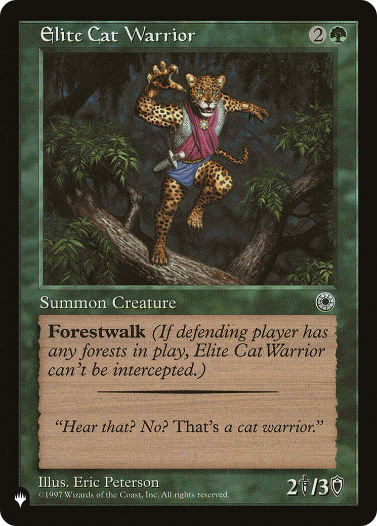 Elite Cat Warrior (Flavor Text) [The List] | Shuffle n Cut Hobbies & Games