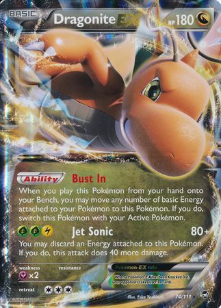 Dragonite EX (74/111) (Jumbo Card) [XY: Furious Fists] | Shuffle n Cut Hobbies & Games