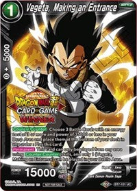 Vegeta, Making an Entrance (Top 16 Winner) (BT7-101) [Tournament Promotion Cards] | Shuffle n Cut Hobbies & Games