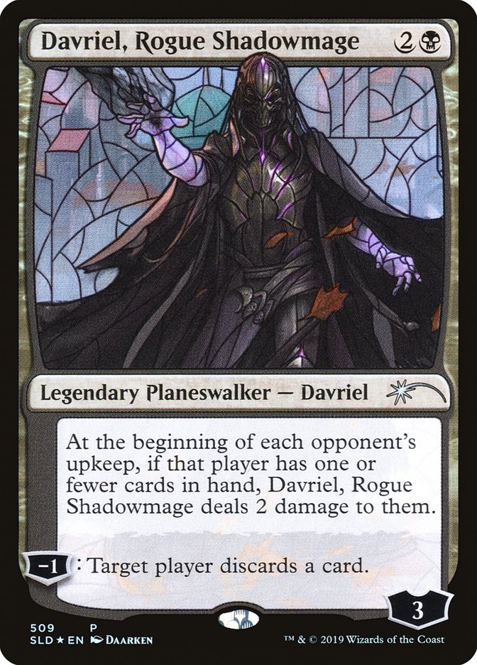 Davriel, Rogue Shadowmage (Stained Glass) [Secret Lair Drop Promos] | Shuffle n Cut Hobbies & Games