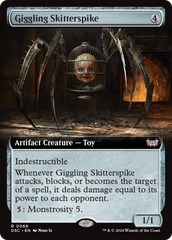 Giggling Skitterspike (Extended Art) [Duskmourn: House of Horror Commander] | Shuffle n Cut Hobbies & Games