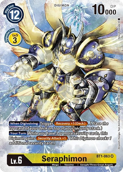 Seraphimon [BT1-063] (Alternate Art) [Dimensional Phase] | Shuffle n Cut Hobbies & Games