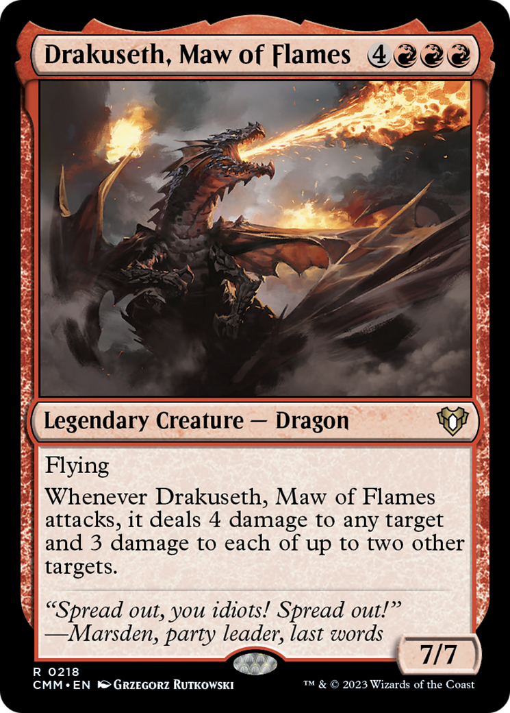 Drakuseth, Maw of Flames [Commander Masters] | Shuffle n Cut Hobbies & Games