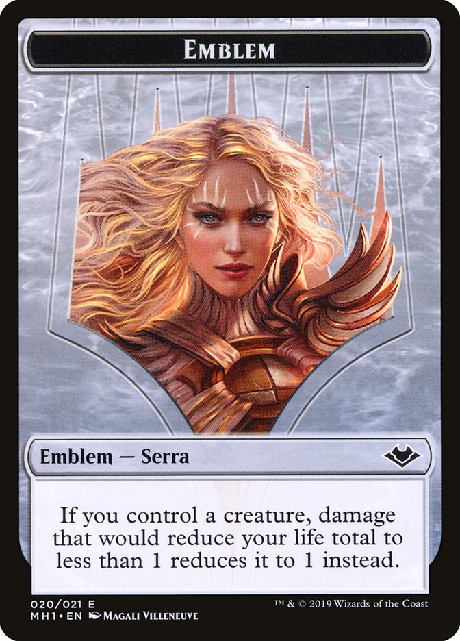 Serra the Benevolent Emblem [Modern Horizons Tokens] | Shuffle n Cut Hobbies & Games