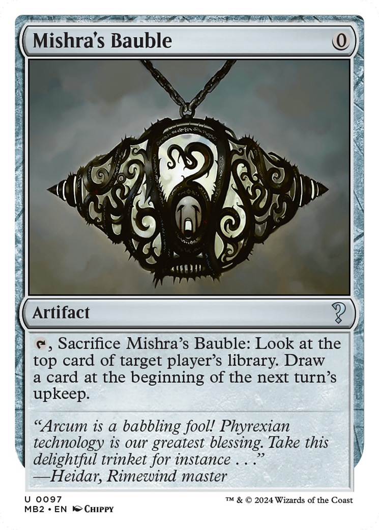 Mishra's Bauble (White Border) [Mystery Booster 2] | Shuffle n Cut Hobbies & Games