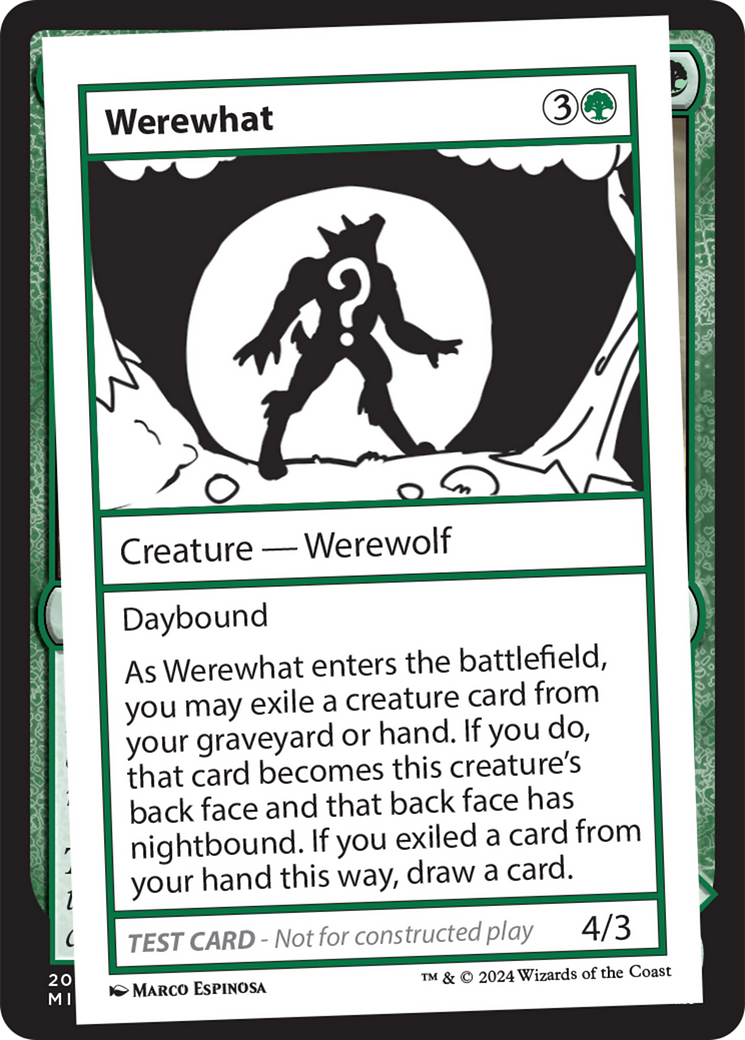 Werewhat [Mystery Booster 2 Playtest Cards] | Shuffle n Cut Hobbies & Games