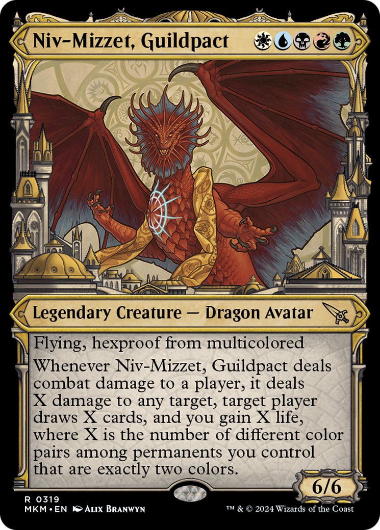 Niv-Mizzet, Guildpact (Showcase) (319) [Murders at Karlov Manor] | Shuffle n Cut Hobbies & Games