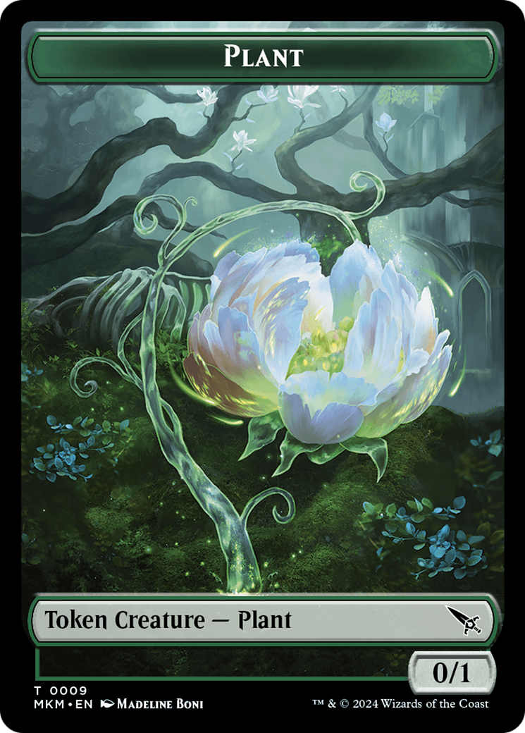 Plant Token [Murders at Karlov Manor Tokens] | Shuffle n Cut Hobbies & Games