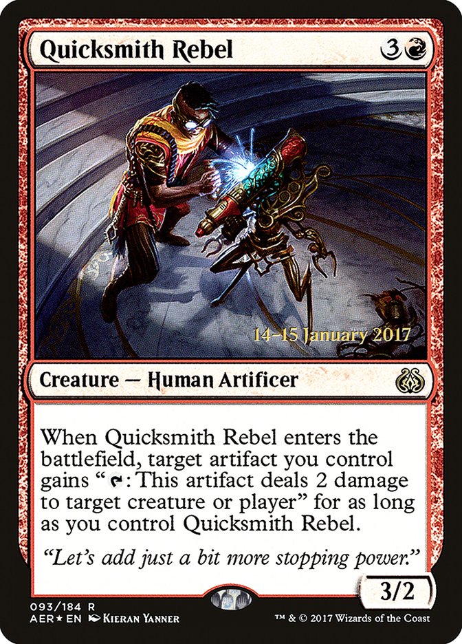 Quicksmith Rebel [Aether Revolt Prerelease Promos] | Shuffle n Cut Hobbies & Games