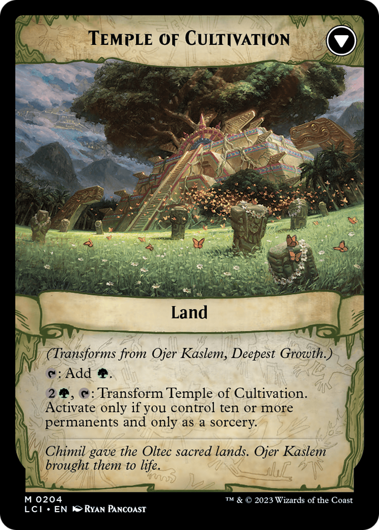 Ojer Kaslem, Deepest Growth // Temple of Cultivation [The Lost Caverns of Ixalan Prerelease Cards] | Shuffle n Cut Hobbies & Games