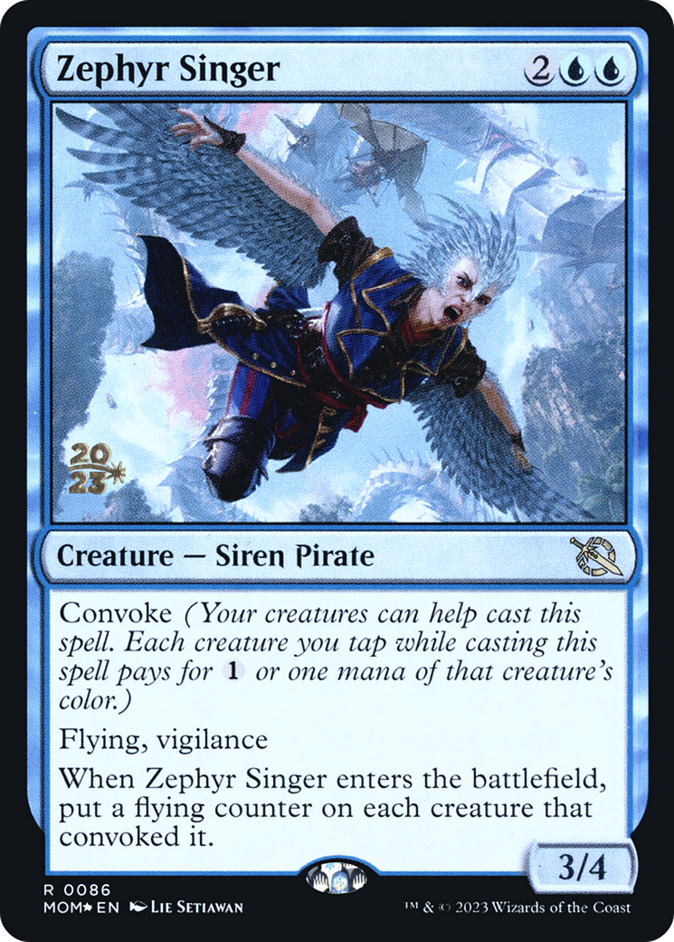 Zephyr Singer [March of the Machine Prerelease Promos] | Shuffle n Cut Hobbies & Games