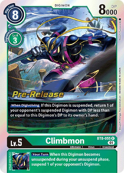 Climbmon [BT8-055] [New Awakening Pre-Release Cards] | Shuffle n Cut Hobbies & Games