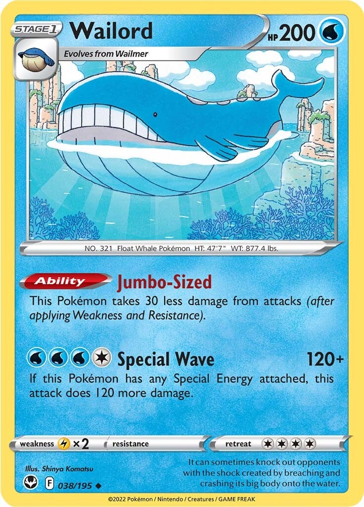 Wailord (038/195) [Sword & Shield: Silver Tempest] | Shuffle n Cut Hobbies & Games