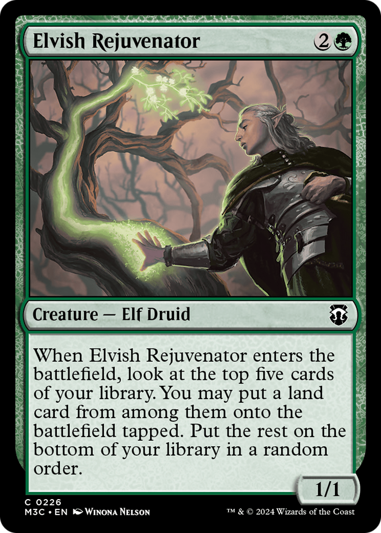 Elvish Rejuvenator (Ripple Foil) [Modern Horizons 3 Commander] | Shuffle n Cut Hobbies & Games