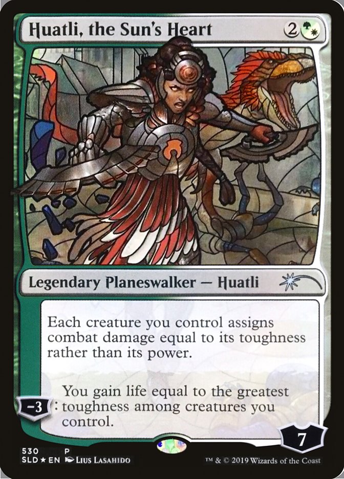 Huatli, the Sun's Heart (Stained Glass) [Secret Lair Drop Promos] | Shuffle n Cut Hobbies & Games