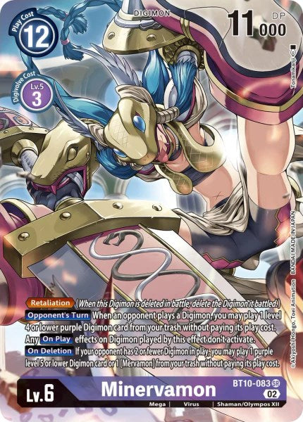 Minervamon [BT10-083] (Alternate Art) [Xros Encounter] | Shuffle n Cut Hobbies & Games