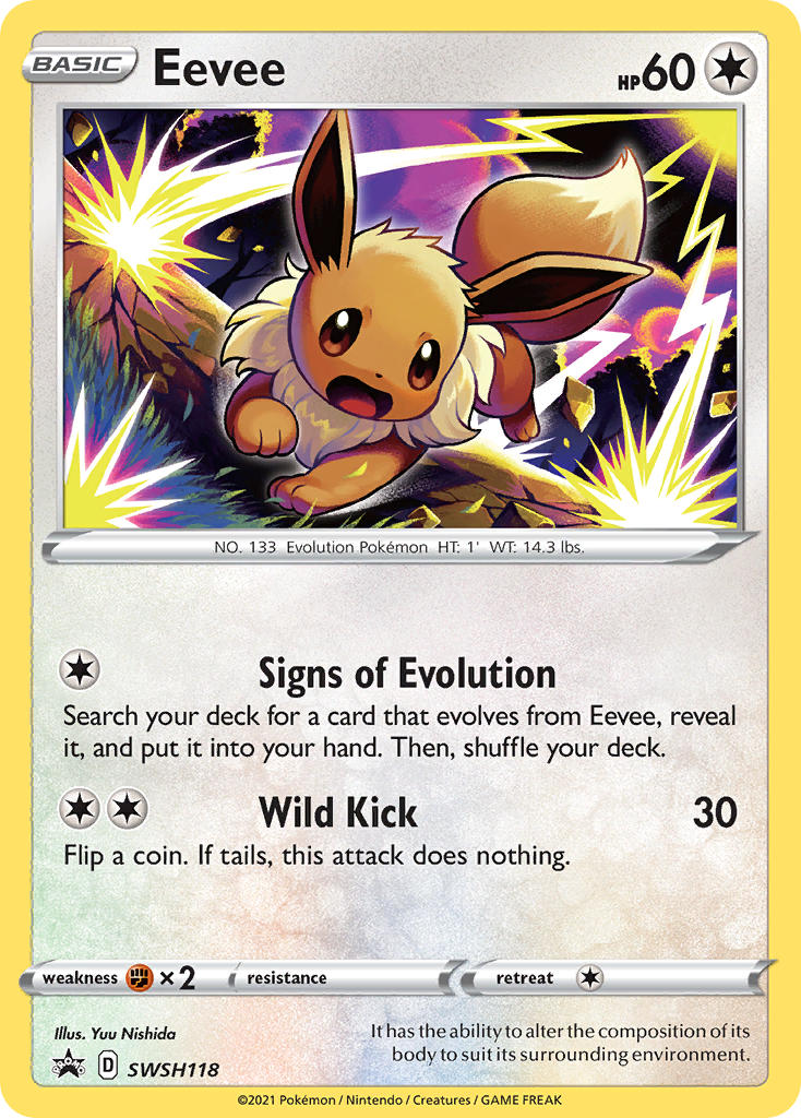 Eevee (SWSH118) [Sword & Shield: Black Star Promos] | Shuffle n Cut Hobbies & Games