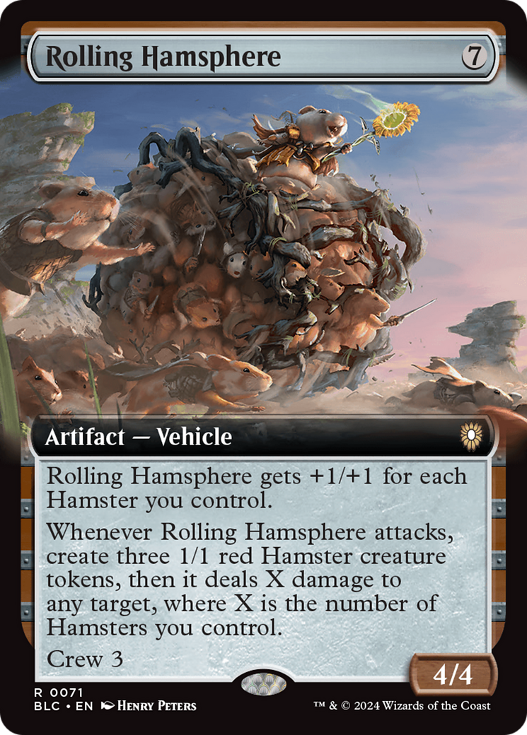 Rolling Hamsphere (Extended Art) [Bloomburrow Commander] | Shuffle n Cut Hobbies & Games