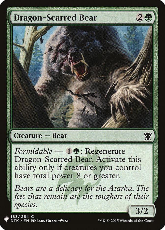 Dragon-Scarred Bear [Mystery Booster] | Shuffle n Cut Hobbies & Games